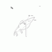 Схема вузла: Аксесуари для Kawasaki KX250/ KX252 KX250F