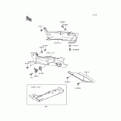 Схема узла: Side covers/chain cover(1/2)(zx600-e6) для Kawasaki ZX600 Ninja ZX-6