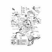 Схема вузла: Паливний бак для Kawasaki ZR800 Z800