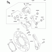 Схема узла: Задний тормоз для Kawasaki ZX600 ZZ-R600