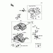 Схема узла: Картер двигателя для Kawasaki ZX750 Ninja ZX-7
