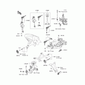 Схема вузла: Замок запалювання для Kawasaki KLE650 Versys 650 ABS