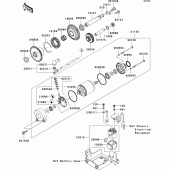 Схема узла: Starter motor для Kawasaki ZX1400 Ninja ZX-14