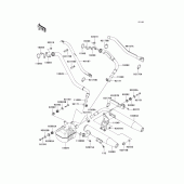 Схема вузла: Вихлопна система для Kawasaki VN1500 Vulcan 1500 Classic FI