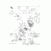 Схема вузла: Повітряний фільтр для Kawasaki VN2000 Vulcan 2000 Limited