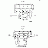 Схема вузла: Болти картера двигуна для Kawasaki ZR1000 Z1000