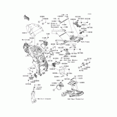 Схема вузла: Frame fittings(1/2) для Kawasaki ZX1400 Ninja ZX-14R