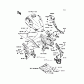 Схема узла: Side Covers/Chain Cover для Kawasaki KLE650 Versys 650