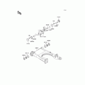 Схема узла: Задний рычаг (Маятник) для Kawasaki ZG1200 Voyager XII