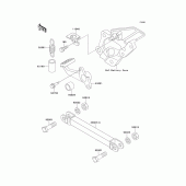 Схема узла: Лапка тормоза для Kawasaki ZX600 Ninja ZX-6