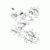 Схема вузла: Кофри(Side Bag Bracket) для Kawasaki VN1700 Vulcan 1700 Nomad ABS