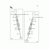 Схема вузла: Рокер & Клапан для Kawasaki ZR1100 Zephyr 1100