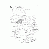 Схема вузла: Fuel evaporative system(ca) для Kawasaki ZR750 Z750S