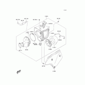 Схема вузла: Повітряний фільтр Kawasaki KLX400 KLX400SR
