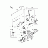 Схема вузла: Starter motor для Kawasaki VN1500 Vulcan 1500 Nomad Fi