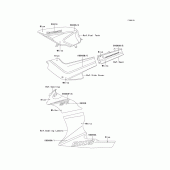 Схема вузла: Decal(blue/white) для Kawasaki EX500 GPZ500