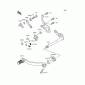 Схема узла: Переключатель передач для Kawasaki KX125