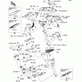 Схема узла: Cowling(center) для Kawasaki ZR1000 Z1000 ABS