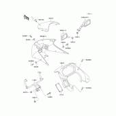 Схема вузла: Cowling(ex250-h3/h4) для Kawasaki EX250 ZZR250