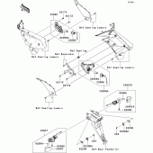Схема узла: Поворотники для Kawasaki ZX600 Ninja ZX-6R