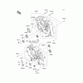 Схема вузла: Картер двигуна для Kawasaki KLX125 KLX125