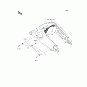Схема узла: Chain cover для Kawasaki ZX600 Ninja ZX-6R
