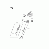 Схема узла: Подставка для Kawasaki ZX400 ZXR400
