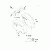 Схема вузла: Reflectors для Kawasaki VN1700 Vulcan 1700 Vaquero