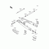 Схема вузла: Задній важіль (Маятник) для Kawasaki EX400 EX-4