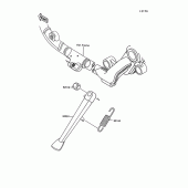 Схема вузла: Stand(s) для Kawasaki VN1500 Vulcan 1500L