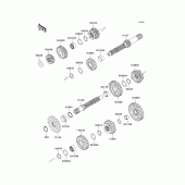 Схема узла: Трансмиссия для Kawasaki KLX125 KLX125