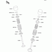 Схема узла: Клапан(ы) для Kawasaki ZR1100 Zephyr 1100RS