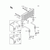 Схема вузла: Олійний охолоджувач для Kawasaki ZR400 Zephyr X