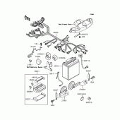 Схема вузла: Електроустаткування для Kawasaki ZX400 ZZR400