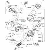Схема вузла: Air cleaner(1/2) для Kawasaki ZX1000 Ninja ZX-10R
