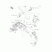 Схема узла: Fenders(1/2) для Kawasaki VN1700 Vulcan 1700 Classic