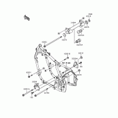 Схема вузла: Кріплення двигуна для Kawasaki VN400 Vulcan Drifter