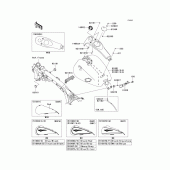 Схема вузла: Fuel tank(1/2) для Kawasaki VN1700 Vulcan 1700 Voyager ABS