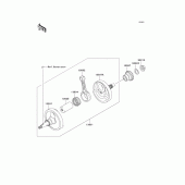Схема вузла: Колінчастий вал для Kawasaki KX250/ KX252 KX250F