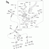 Схема вузла: Передній гальмівний циліндр Kawasaki ZX1200 Ninja ZX-12R