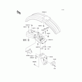 Схема узла: Крыло для Kawasaki KL250 KLR250