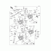 Схема узла: Карбюратор для Kawasaki ZX600 Ninja ZX-6