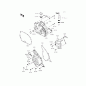 Схема узла: Крышка двигателя (s) для Kawasaki KL110 KSR PRO