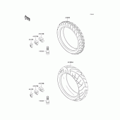Схема вузла: Шини для Kawasaki ZR1000 Z1000