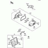 Схема узла: Tail lamp для Kawasaki VN1500 VN-15 SE