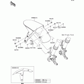 Схема вузла: Переднє крило для Kawasaki ZX636 Ninja ZX-6R ABS