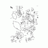 Схема вузла: Engine cover(s)(1/2) для Kawasaki KLX300R