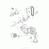 Схема вузла: Масляний насос & Масляний фільтр для Kawasaki EX650 Ninja 650