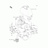 Схема вузла: Fuel evaporative system(ca) для Kawasaki EN500 Vulcan 500 LTD