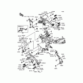 Схема узла: Подножки для Kawasaki ER650 ER-6N ABS